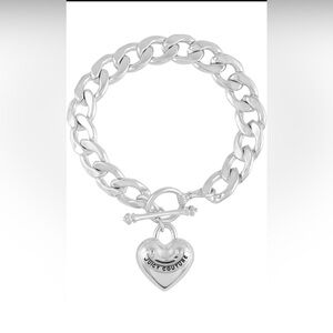 Classic silver juicy couture bracelet